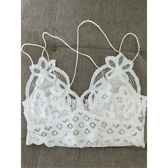 Free People Other - free people white lace Strappy bralette size small